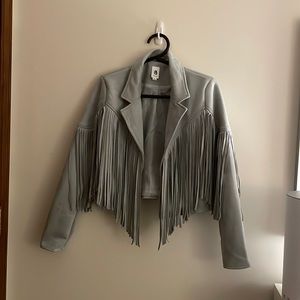 Suede Fringe Jacket